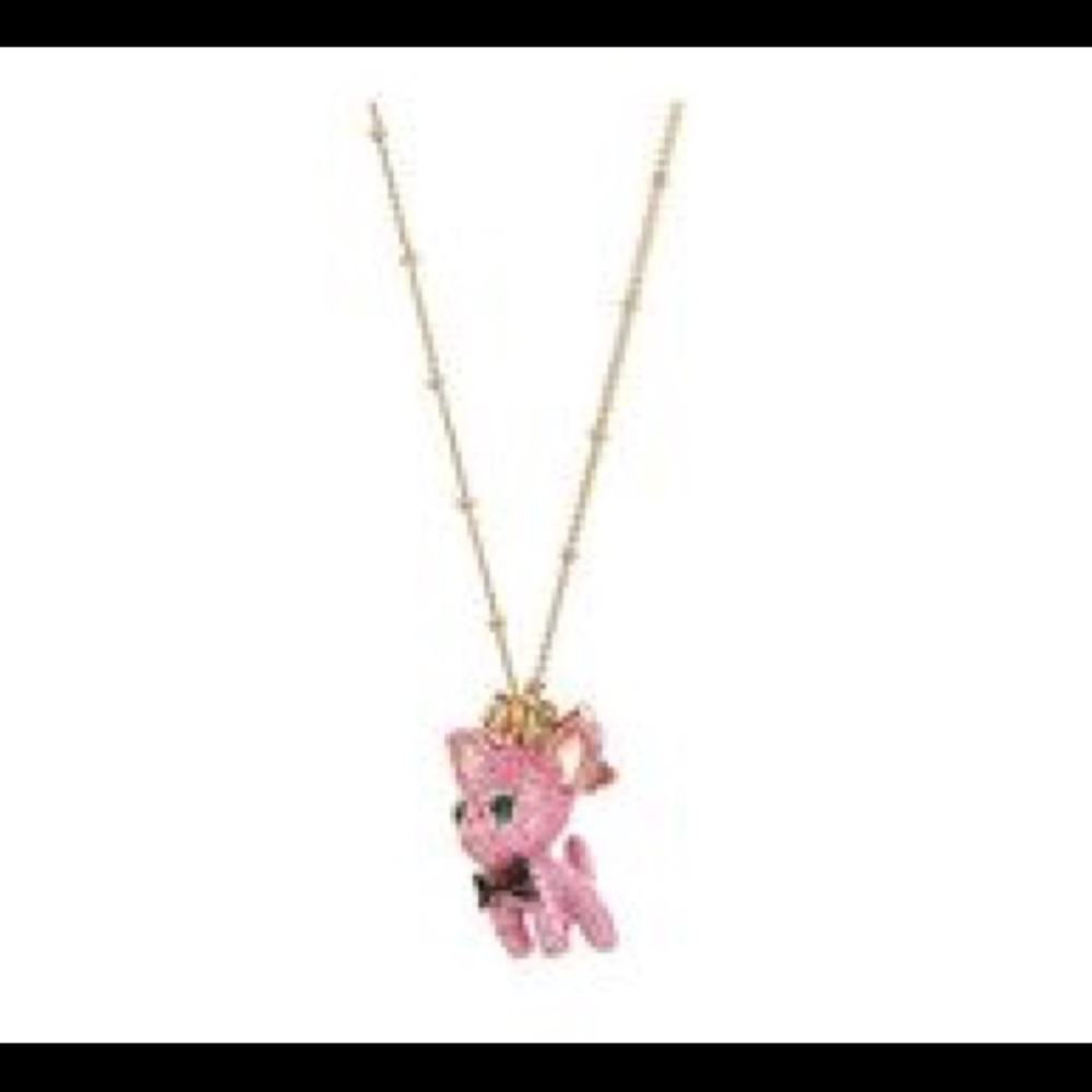 Betsey Johnson Pink Chihuahua Necklace